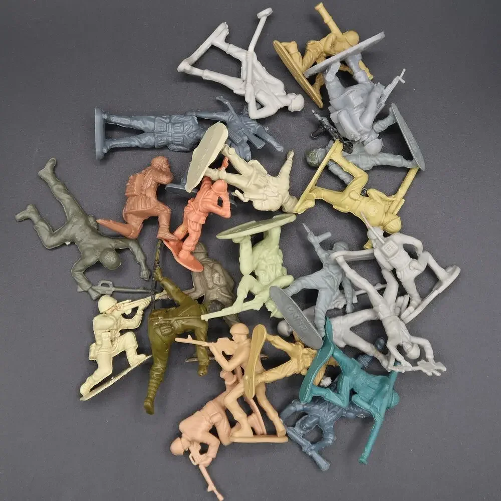 Plastic Army Men Set Vintage Classic Toys China Various Colors